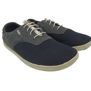 OluKai Nohea Moku Sneakers Grey Men  9.5 Boat Slip On Shoes Casual Athletic